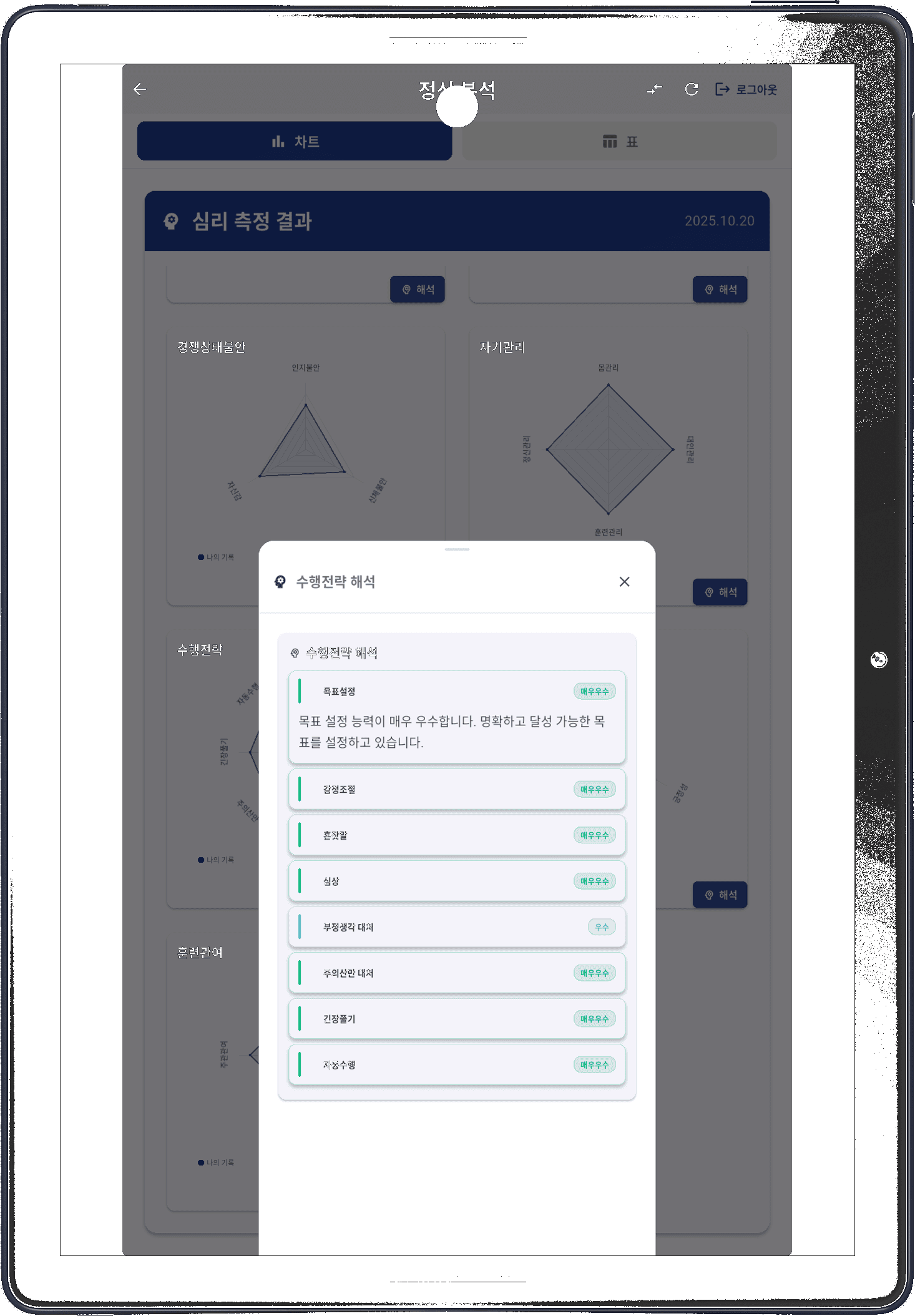 심리 검사 요약